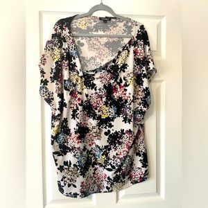 EUC Asymmetrical neckline blouse